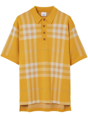 

Vintage-check jacquard polo shirt, Burberry Vintage-check jacquard polo shirt