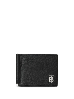 

Logo money clip leather wallet, Burberry Logo money clip leather wallet