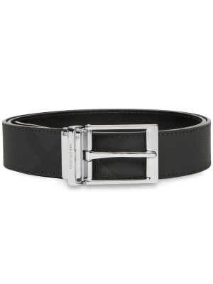 

Reversible check leather belt, Burberry Reversible check leather belt