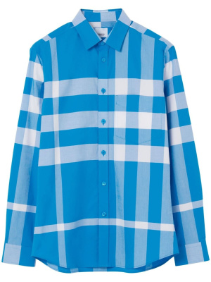 

Oversized check long-sleeved shirt, Burberry Oversized check long-sleeved shirt
