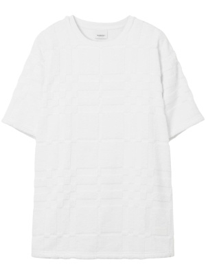 

Checked terry cotton T-shirt, Burberry Checked terry cotton T-shirt