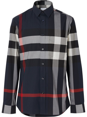 

Check stretch poplin shirt, Burberry Check stretch poplin shirt