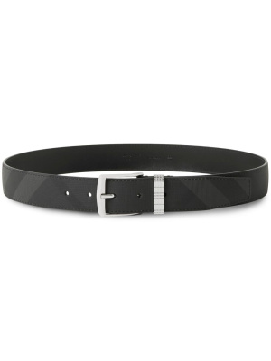 

Check leather belt, Burberry Check leather belt