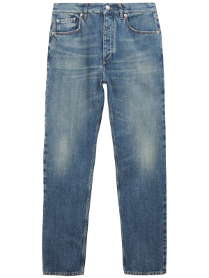 

Straight-leg washed denim trousers, Burberry Straight-leg washed denim trousers