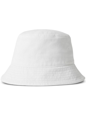 

Checked-trim denim bucket hat, Burberry Checked-trim denim bucket hat