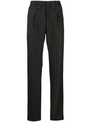 

Striped pleat-detail tailored trousers, Moschino Striped pleat-detail tailored trousers