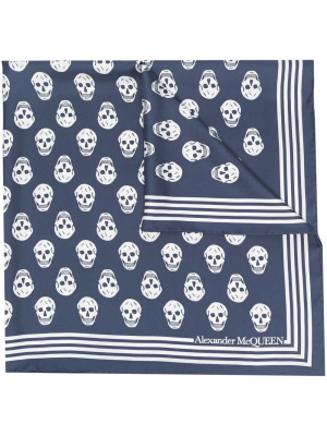 

Silk skull-print scarf, Alexander McQueen Silk skull-print scarf