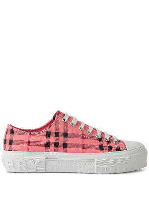 

Check-print lace-up sneakers, Burberry Check-print lace-up sneakers