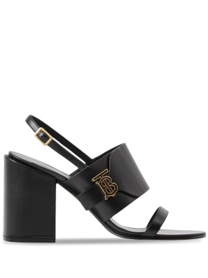 

Monogram-motif leather sandals, Burberry Monogram-motif leather sandals