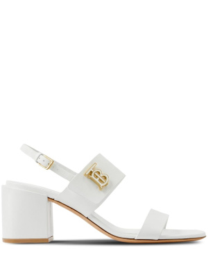 

Monogram-motif leather sandals, Burberry Monogram-motif leather sandals