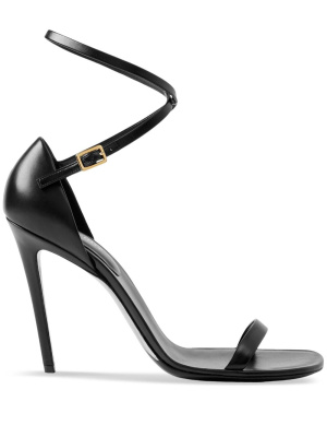 

100mm wrap-around leather sandals, Burberry 100mm wrap-around leather sandals