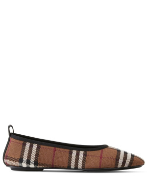 

Check-print ballerina shoes, Burberry Check-print ballerina shoes