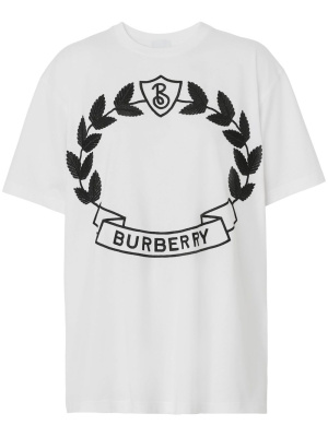 

Logo-embroidered cotton T-shirt, Burberry Logo-embroidered cotton T-shirt