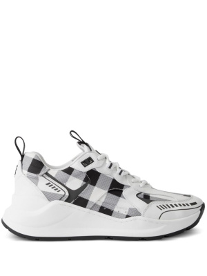 

Check-pattern leather sneakers, Burberry Check-pattern leather sneakers