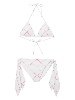 

Checked tie-fastening bikini, Burberry Checked tie-fastening bikini