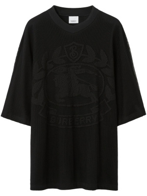 

EKD mesh-overlay cotton T-shirt, Burberry EKD mesh-overlay cotton T-shirt
