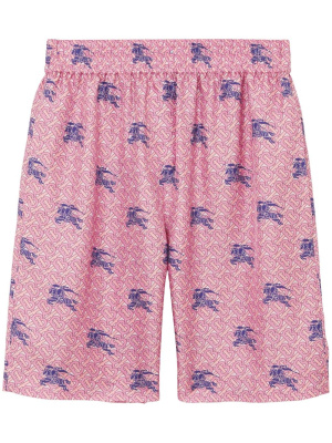 

EKD TB-monogram silk shorts, Burberry EKD TB-monogram silk shorts