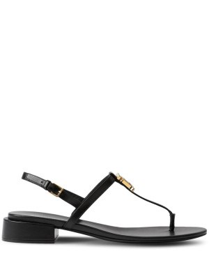 

Monogram motif leather sandals, Burberry Monogram motif leather sandals