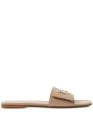 

Monogram-motif leather slides, Burberry Monogram-motif leather slides