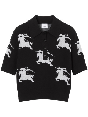 

EKD intarsia-knit polo shirt, Burberry EKD intarsia-knit polo shirt