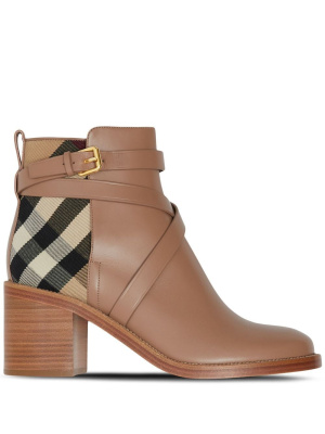 

Check-pattern ankle boots, Burberry Check-pattern ankle boots