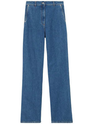 

High-waisted straight-leg jeans, Burberry High-waisted straight-leg jeans