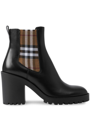 

Checkered panel ankle boots, Burberry Checkered panel ankle boots