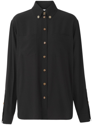 

Long-sleeve silk shirt, Burberry Long-sleeve silk shirt