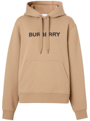 

Logo print drawstring hoodie, Burberry Logo print drawstring hoodie