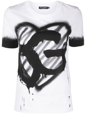 

Logo-print cotton T-shirt, Dolce & Gabbana Logo-print cotton T-shirt