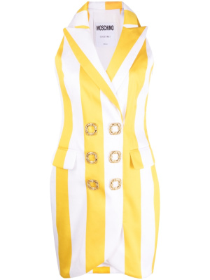 

Stripe-print blazer dress, Moschino Stripe-print blazer dress