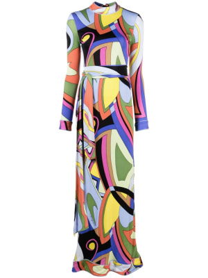 

Abstract-colour-block-print dress, Moschino Abstract-colour-block-print dress