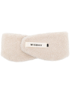 

Embroidered-logo fleece bandana, MISBHV Embroidered-logo fleece bandana