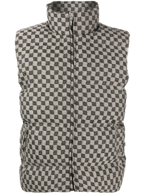 

Logo-print padded gilet, MISBHV Logo-print padded gilet
