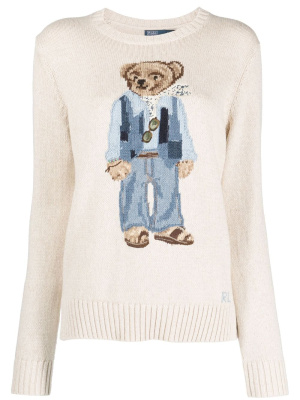 

Laurel Canyon Polo Bear intarsia-knit jumper, Polo Ralph Lauren Laurel Canyon Polo Bear intarsia-knit jumper
