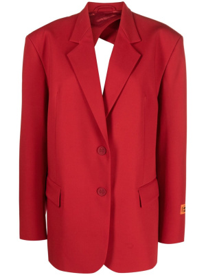 

Open-back single-breasted blazer, Heron Preston Open-back single-breasted blazer
