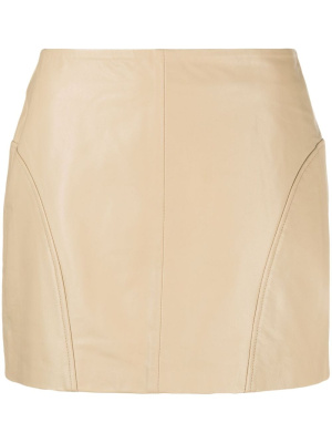 

Panelled leather miniskirt, REMAIN Panelled leather miniskirt