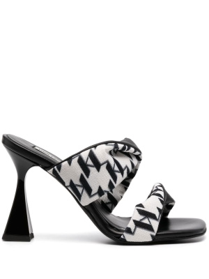 

Debut Monogram Twist 105mm mules, Karl Lagerfeld Debut Monogram Twist 105mm mules