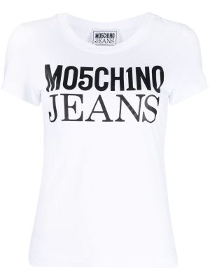 

Logo-print cotton T-shirt, MOSCHINO JEANS Logo-print cotton T-shirt