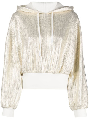

Metallic cropped hoodie, LIU JO Metallic cropped hoodie