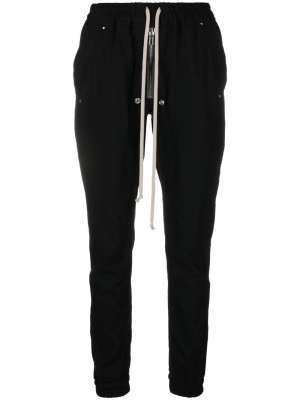 

Drawstring-waist virgin wool tapered trousers, Rick Owens Drawstring-waist virgin wool tapered trousers