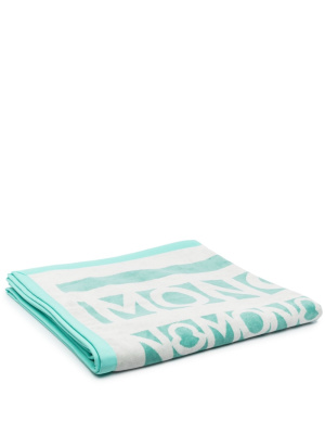 

Logo-jacquard beach towel, Moncler Logo-jacquard beach towel