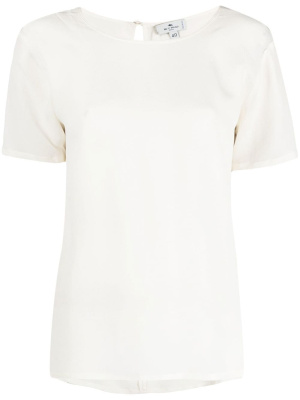 

Round-neck silk T-shirt, ETRO Round-neck silk T-shirt
