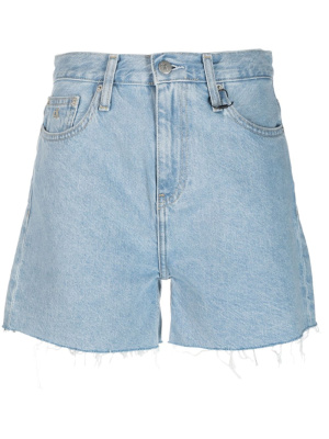 

Raw-cut edge denim shorts, Calvin Klein Jeans Raw-cut edge denim shorts