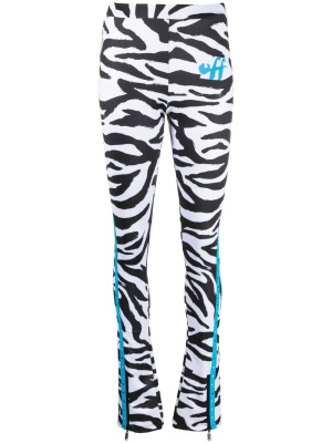 

Logo-print high-waisted trousers, Off-White Logo-print high-waisted trousers