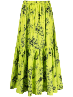 

Floral-print maxi skirt, GANNI Floral-print maxi skirt