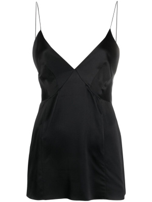 

Plunging V-neck silk top, KHAITE Plunging V-neck silk top