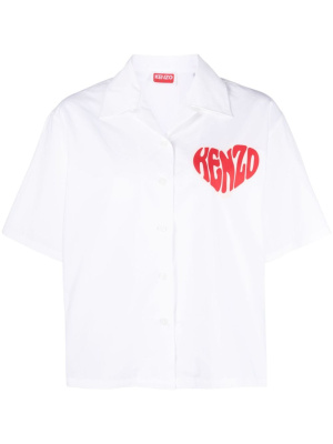 

Heart logo-print shirt, Kenzo Heart logo-print shirt