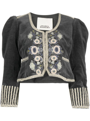 

Valeska velvet cropped jacket, ISABEL MARANT Valeska velvet cropped jacket