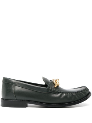

Chain-link detailing leather loafers, Coach Chain-link detailing leather loafers